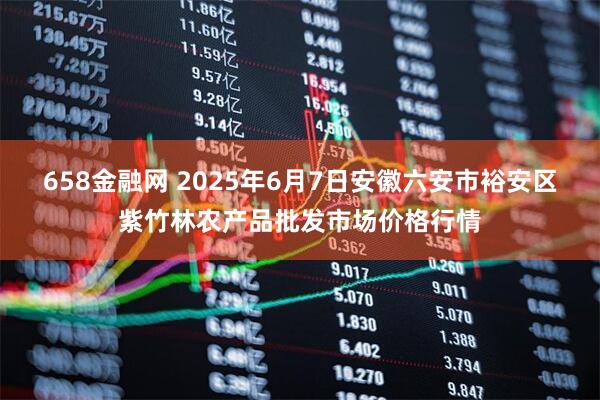 658金融网 2025年6月7日安徽六安市裕安区紫竹林农产品批发市场价格行情