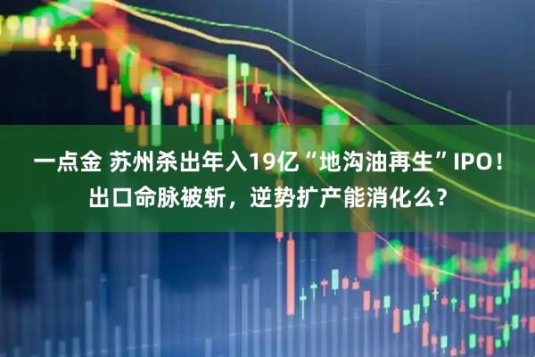 一点金 苏州杀出年入19亿“地沟油再生”IPO！出口命脉被斩，逆势扩产能消化么？